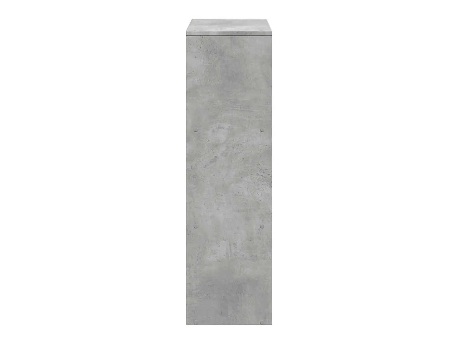 Librería divisor 3 niveles madera gris hormigón 99x29x99 cm