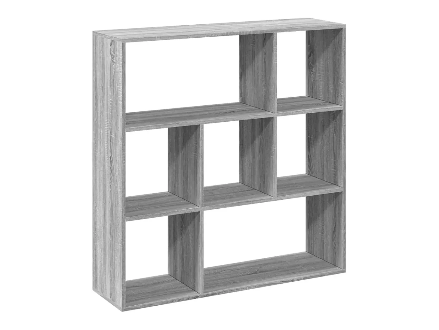 Librería divisor madera ingeniería gris Sonoma 102x29x103,5 cm