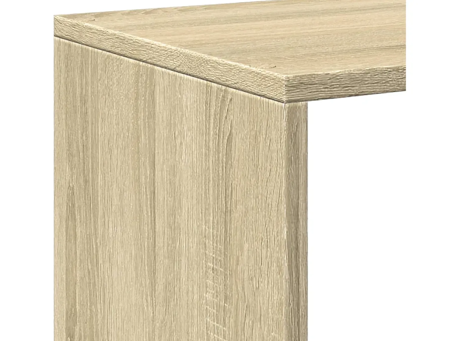 Librería divisora 4 niveles madera Sonoma 131,5x29x131,5 cm