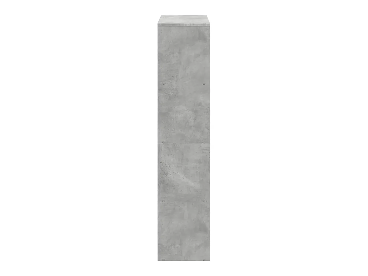 Librería divisora 4 niveles madera gris 131,5x29x131,5 cm