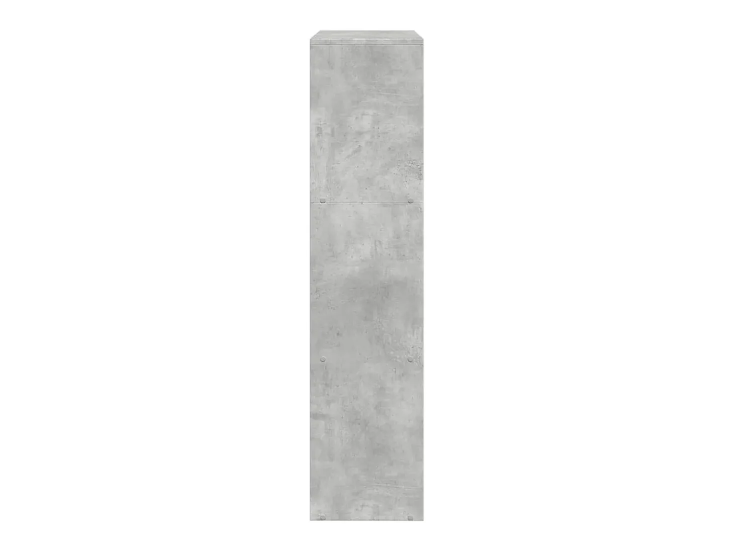 Librería divisora 3 niveles madera gris hormigón 123x29x123 cm