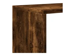 Librería divisora 4 niveles roble ahumado 131,5x29x131,5 cm
