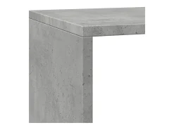 Librería divisora 3 niveles madera gris 137,5x29x103,5 cm