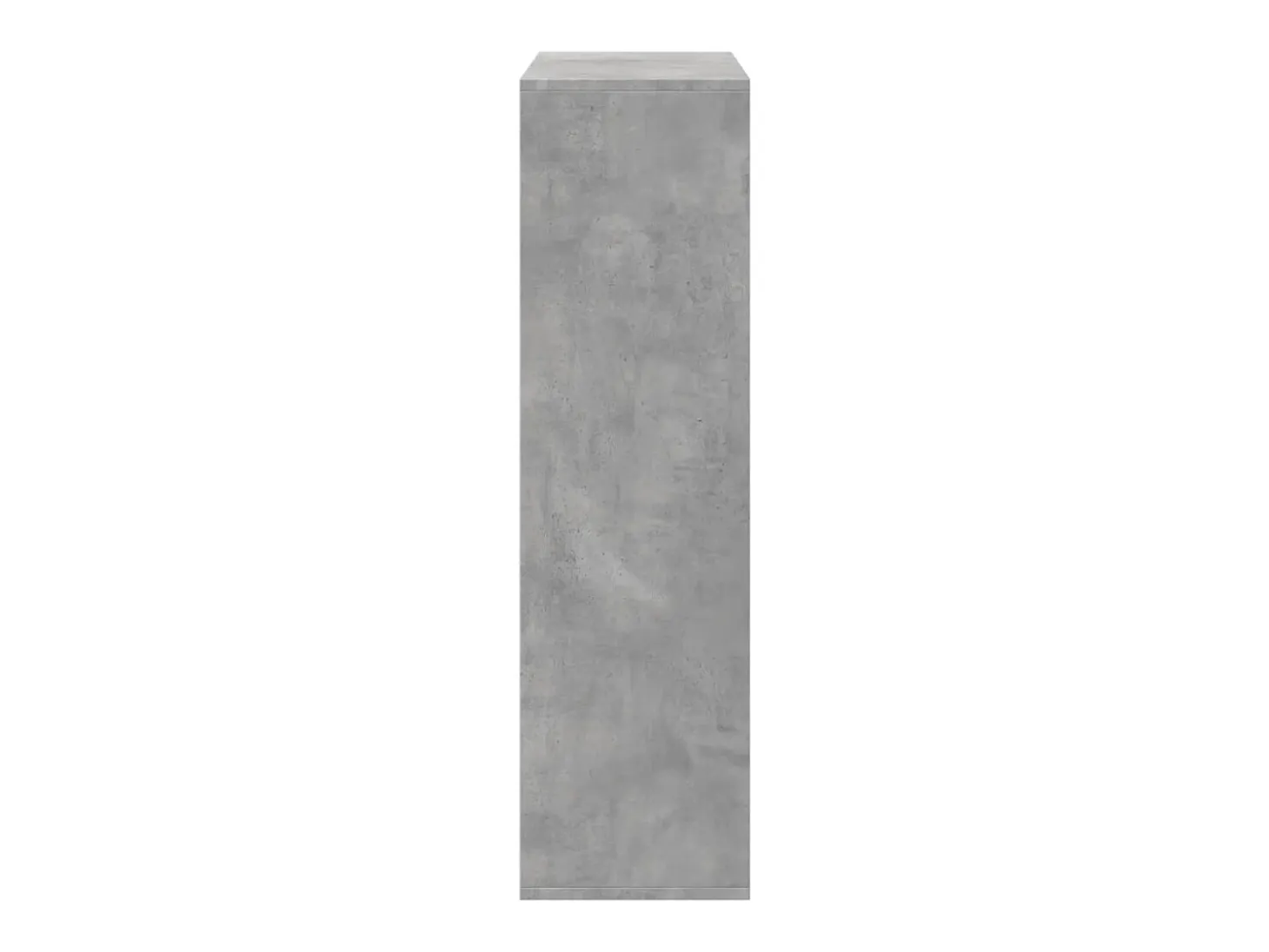 Librería divisora madera gris hormigón 69,5x29x103,5 cm