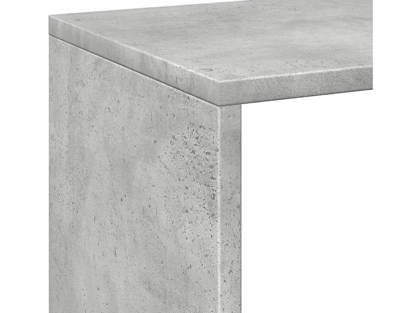 Librería divisora madera gris hormigón 69,5x29x137,5 cm