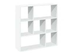 Librería divisora madera ingeniería blanca 102x29x103,5 cm