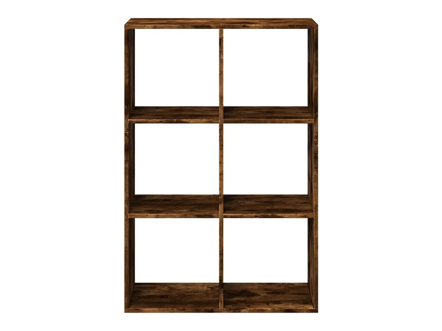 Librería divisora madera roble ahumado 69,5x29x103,5 cm