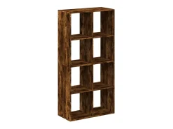 Librería divisora madera roble ahumado 69,5x29x137,5cm