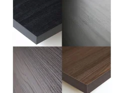 Librería estantería, 174x67x31, Diseño industrial, Negro y Roble oscuro