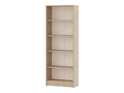 Librería haaus Flint, 4 estantes, Roble Sonoma, 70 x 32 x 196 cm