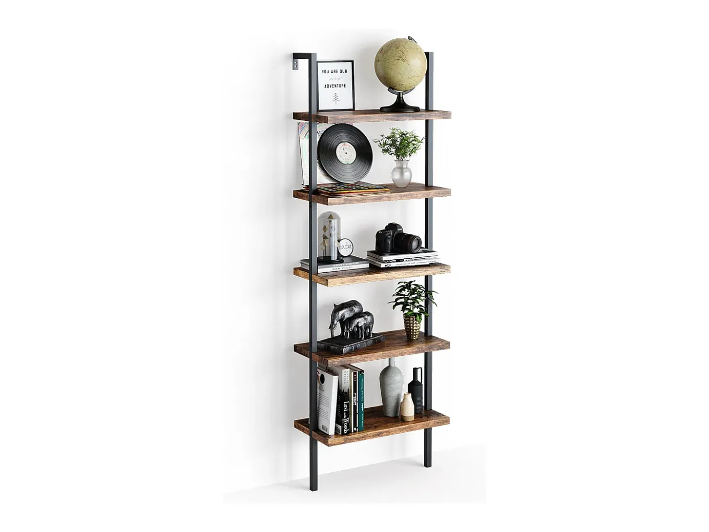 Librería madera antigua 60x30x183 ava