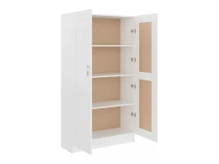 Librería madera de ingeniería blanco 82,5x30,5x150 cm