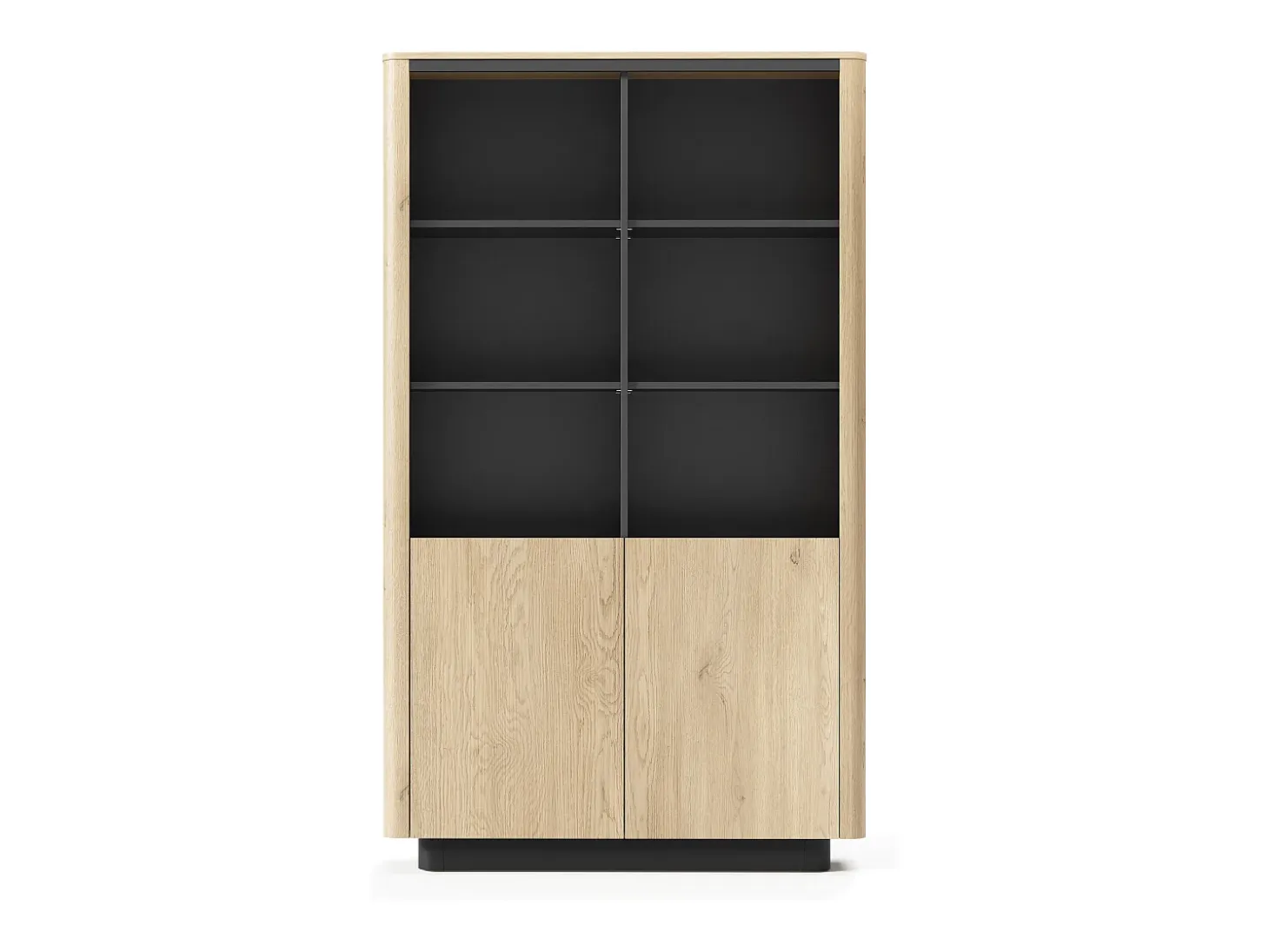 Librería, roble cremona, 113,2 x 190,1 x 38,1 cm