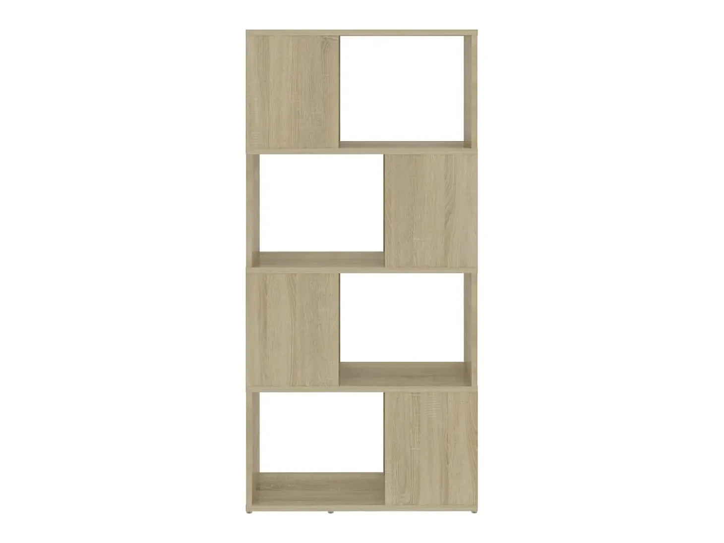 Librería separador contrachapada roble Sonoma 60x24x124,5 cm