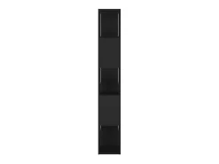 Librería separador madera contrachapada negro 100x24x155 cm