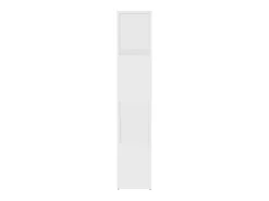 Librería separador madera contrachapada blanco 60x24x124,5 cm