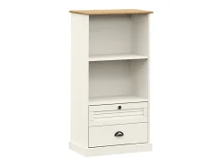 Librería VIGO madera maciza de pino blanco 60x35x114,5 cm