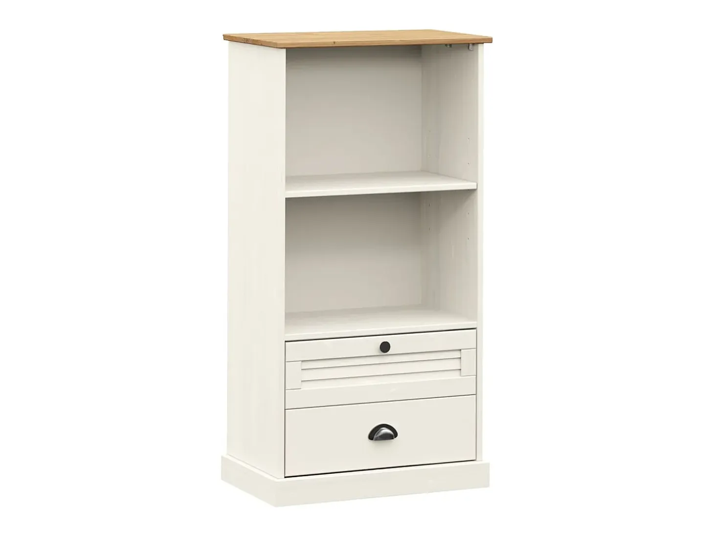 Librería VIGO madera maciza de pino blanco 60x35x114,5 cm