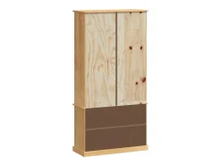 Librería VIGO madera maciza de pino 85x35x170 cm