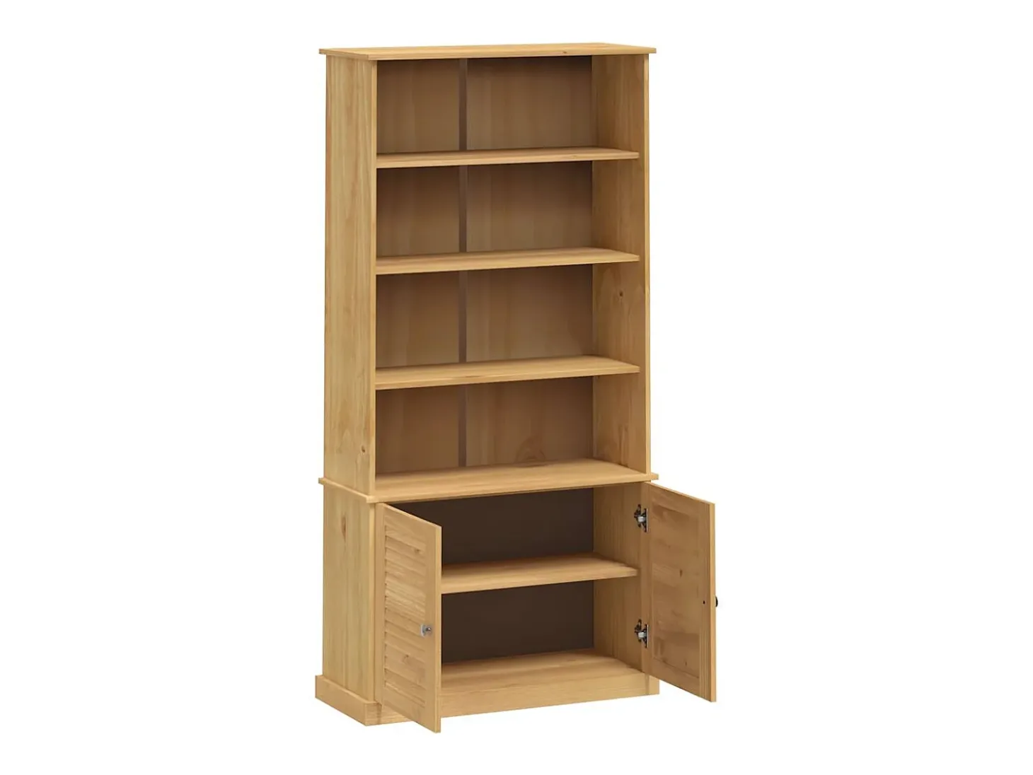Librería VIGO madera maciza de pino 85x35x170 cm