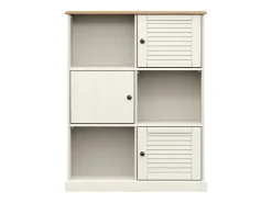 Librería VIGO madera maciza de pino blanco 90x35x114,5 cm