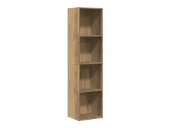 Librería/Mueble de TV de roble hecho a mano 36x30x143 cm
