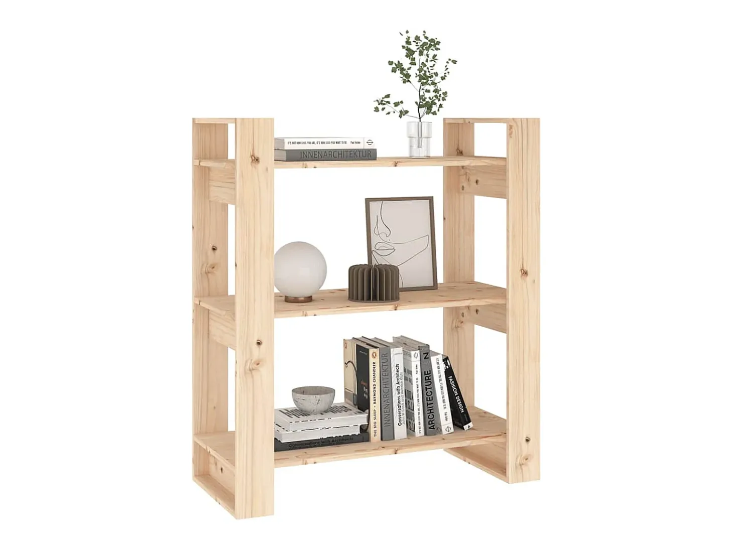 Librero/Biblioteca 80x35x91 cm Madera maciza de pino