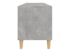 Lin Mueble de TV madera contrachapada gris hormigón 100x34,5x44,5cm