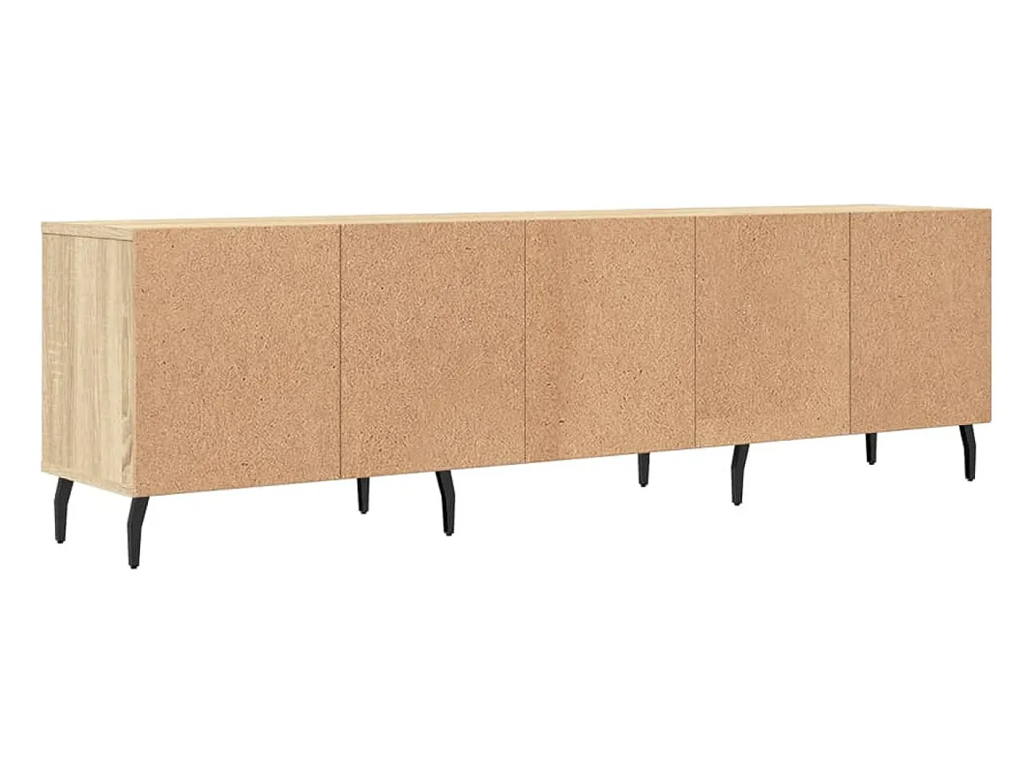 Lommel Mueble de TV madera contrachapada roble Sonoma 150x30x44,5 cm