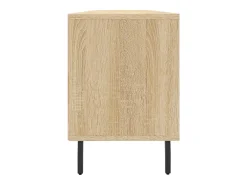Lommel Mueble de TV madera contrachapada roble Sonoma 150x30x44,5 cm