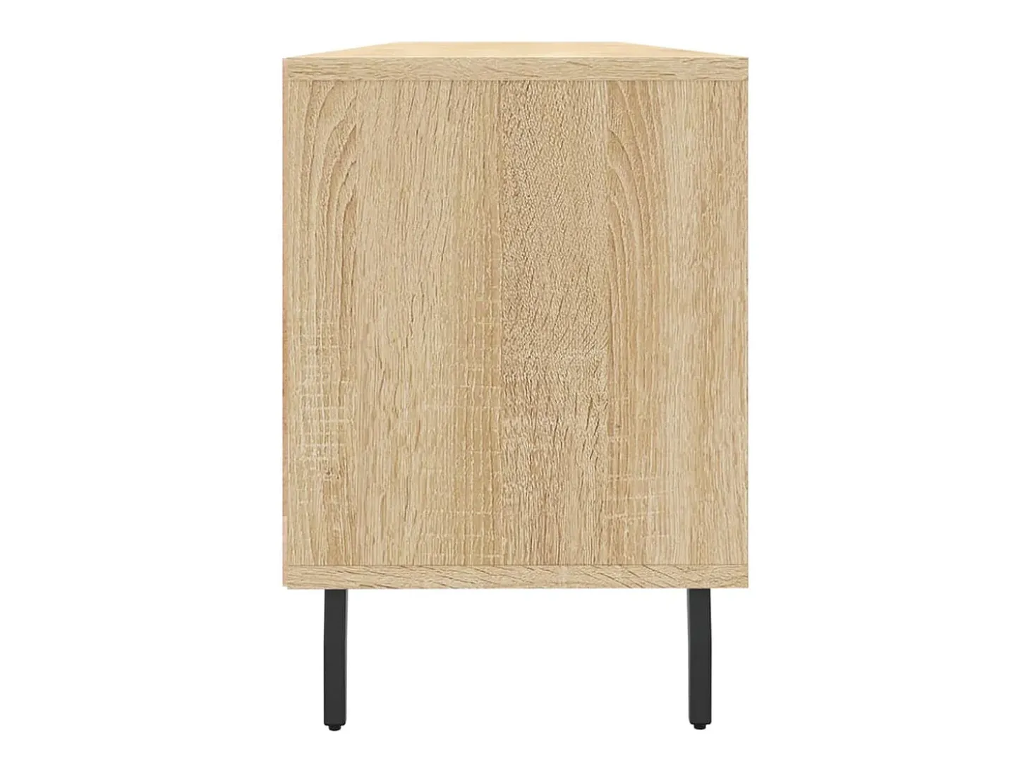 Lommel Mueble de TV madera contrachapada roble Sonoma 150x30x44,5 cm