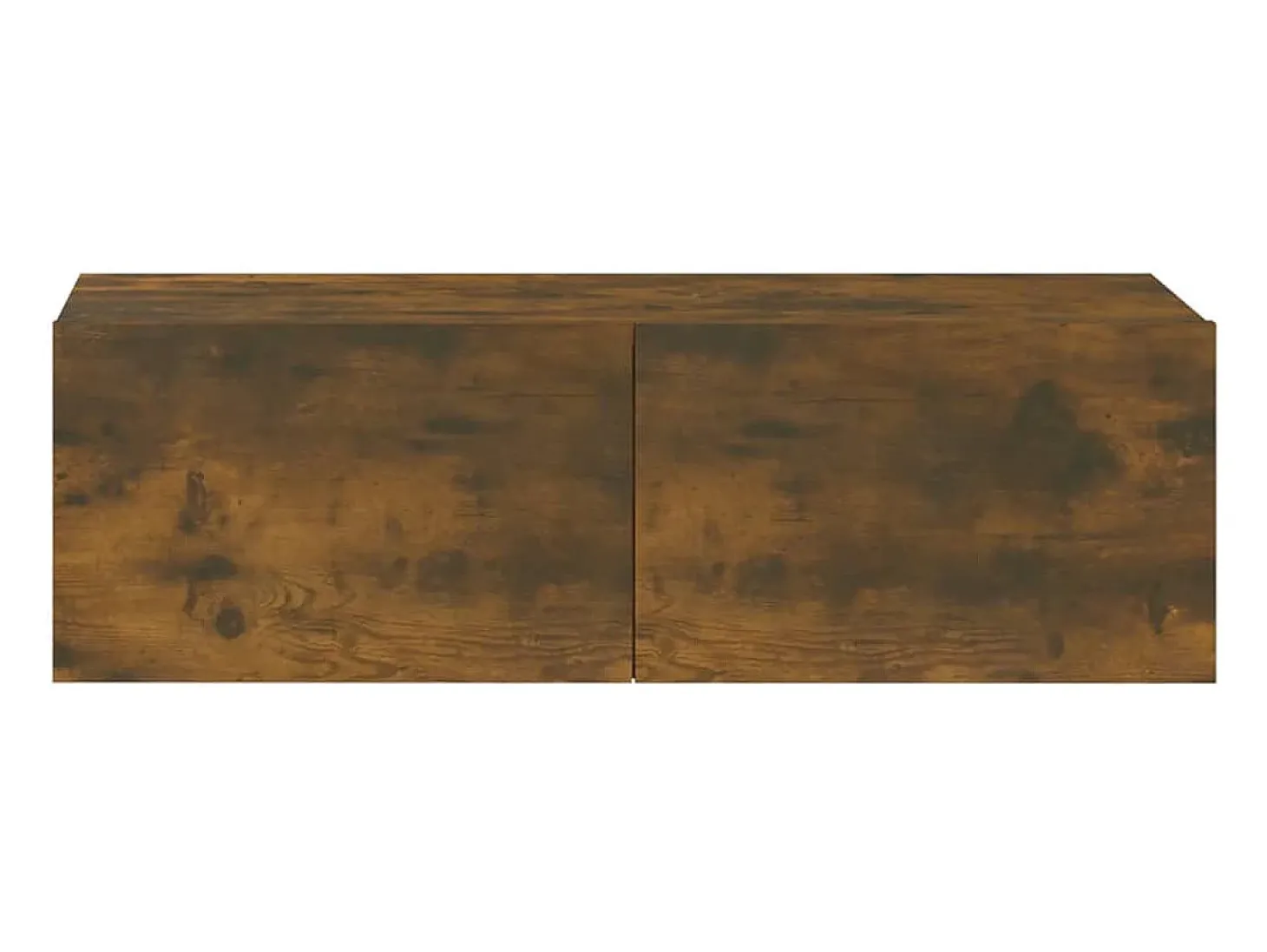 Lorien Muebles de pared de TV 2 uds madera roble ahumado 100x30x30 cm