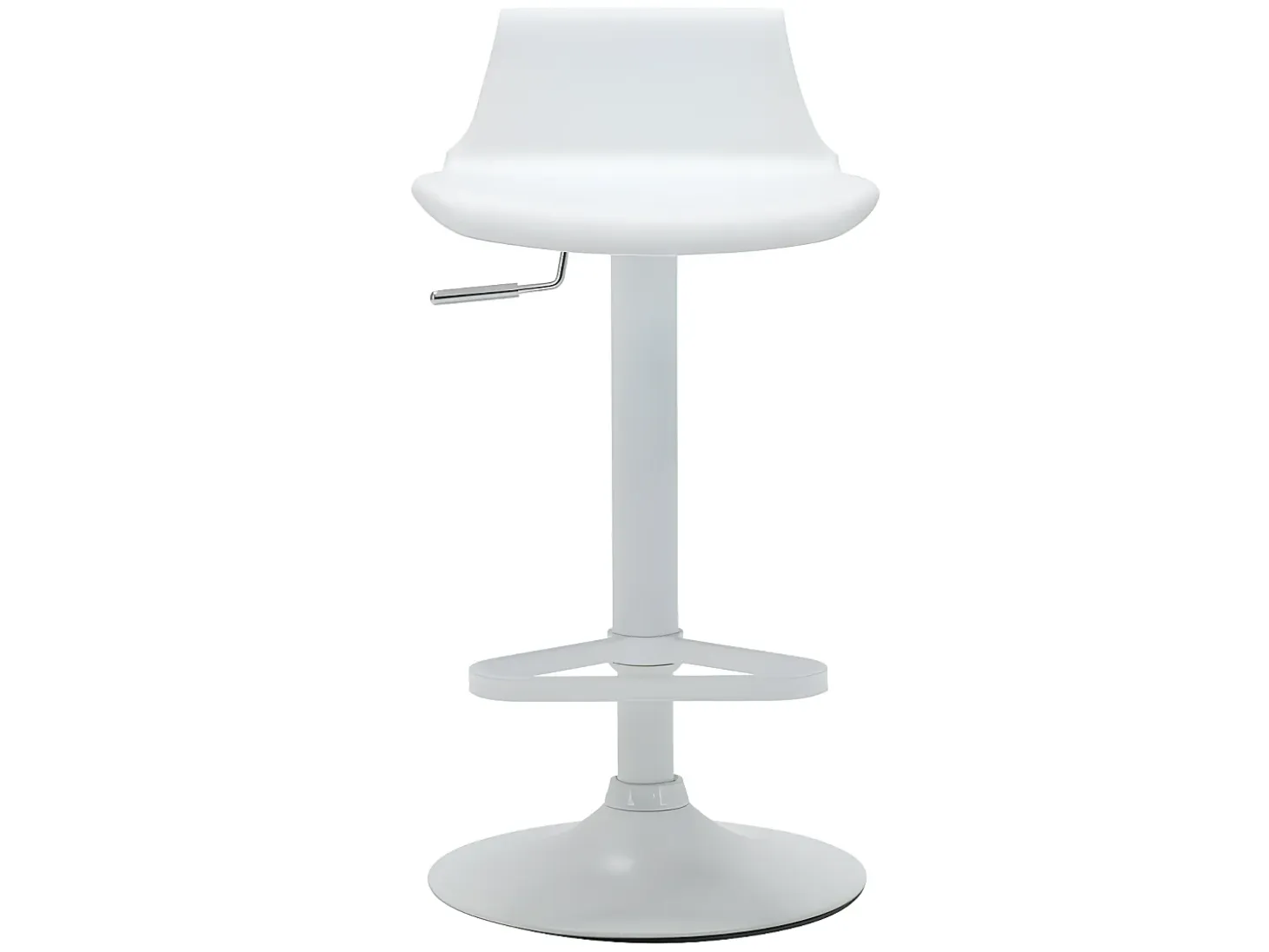 Lote 2 taburetes de bar de polipropileno color blanco CALAS
