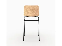 Lote de 2 sillas para isla central de 66 cm material natural, negro - Faro