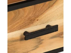 Luleå Mueble para la TV madera maciza de acacia 110x30x45 cm