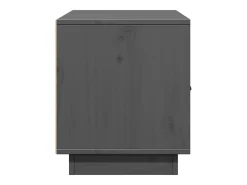 Maarianhamina Mueble de TV de madera maciza de pino gris 80x34x40 cm