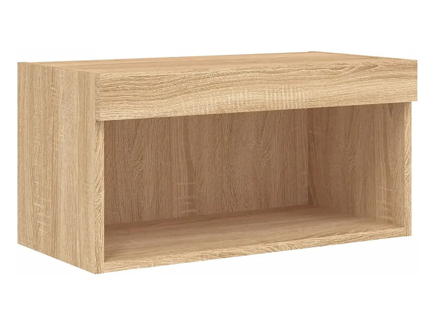Mano Mueble para TV con luces LED roble Sonoma 60x30x30 cm