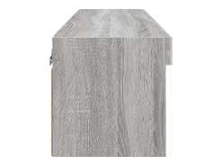 Mano Mueble para TV con luces LED gris Sonoma 80x30x30 cm
