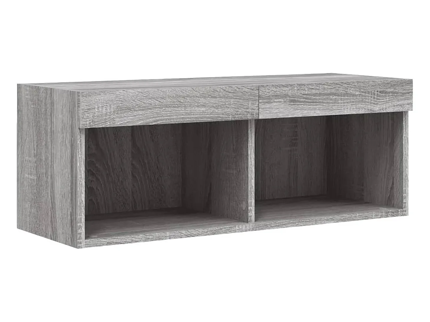 Mano Mueble para TV con luces LED gris Sonoma 80x30x30 cm