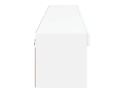 Mano Muebles de TV con luces LED 2 uds blanco 100x30x30 cm