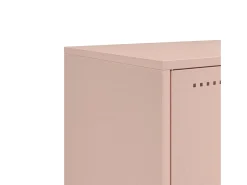 María Luz Mueble para TV de acero rosa 100,5x39x60,5 cm