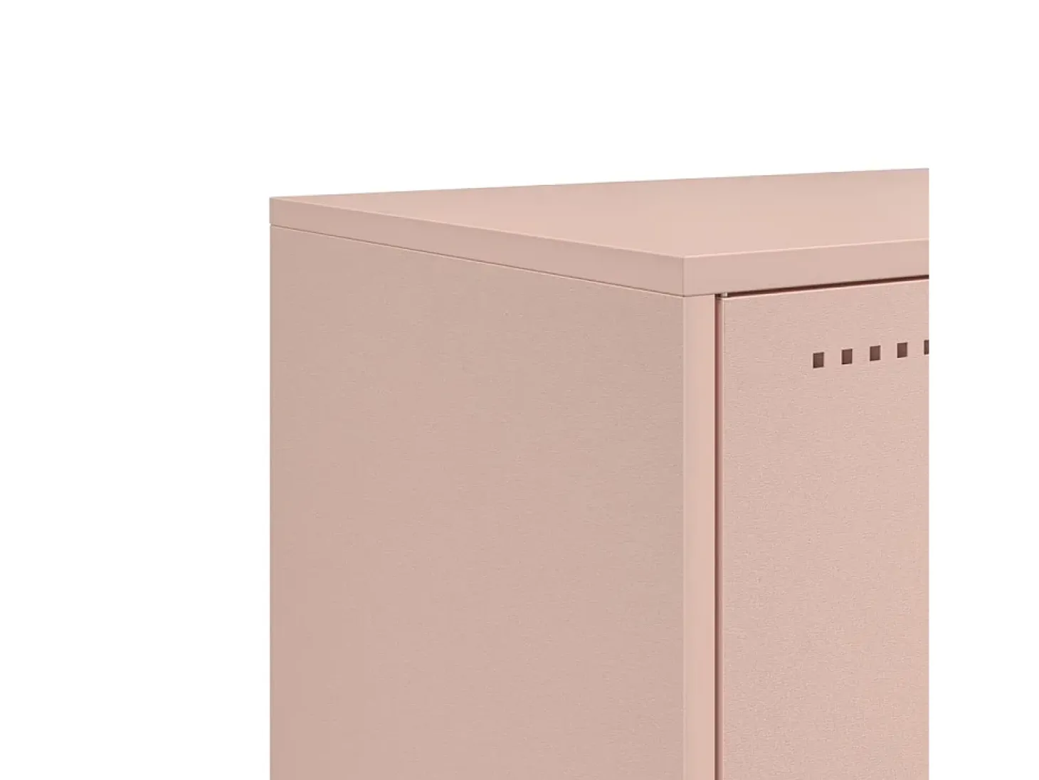 María Luz Mueble para TV de acero rosa 100,5x39x60,5 cm