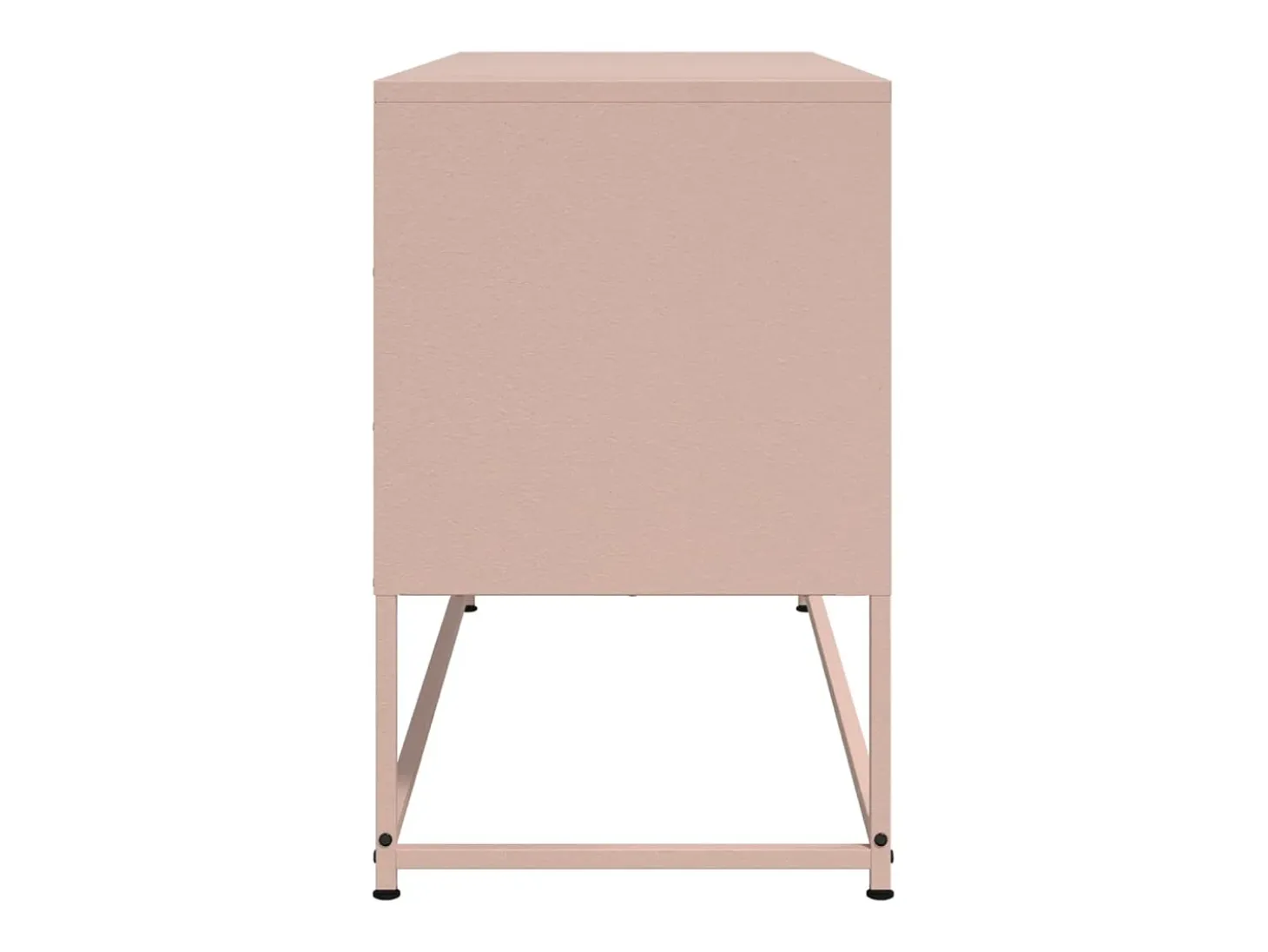 María Luz Mueble para TV de acero rosa 100,5x39x60,5 cm