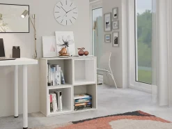 MARION - Estantería para armario funcional dormitorio/oficina/estantería para sala de estar - Dimensiones: 75x74x30 - Unidad de almacenamiento de libros
