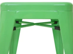 MCW-A73 Taburete de bar de metal (set de 4), verde