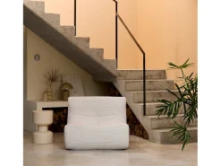 Módulo para sofá modular de pana , 1 plaza crema