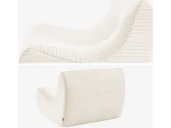 Módulo para sofá modular de pana , 1 plaza crema