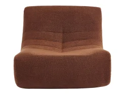 Módulo para sofá modular en borreguito texturizado, 1 plaza terracota