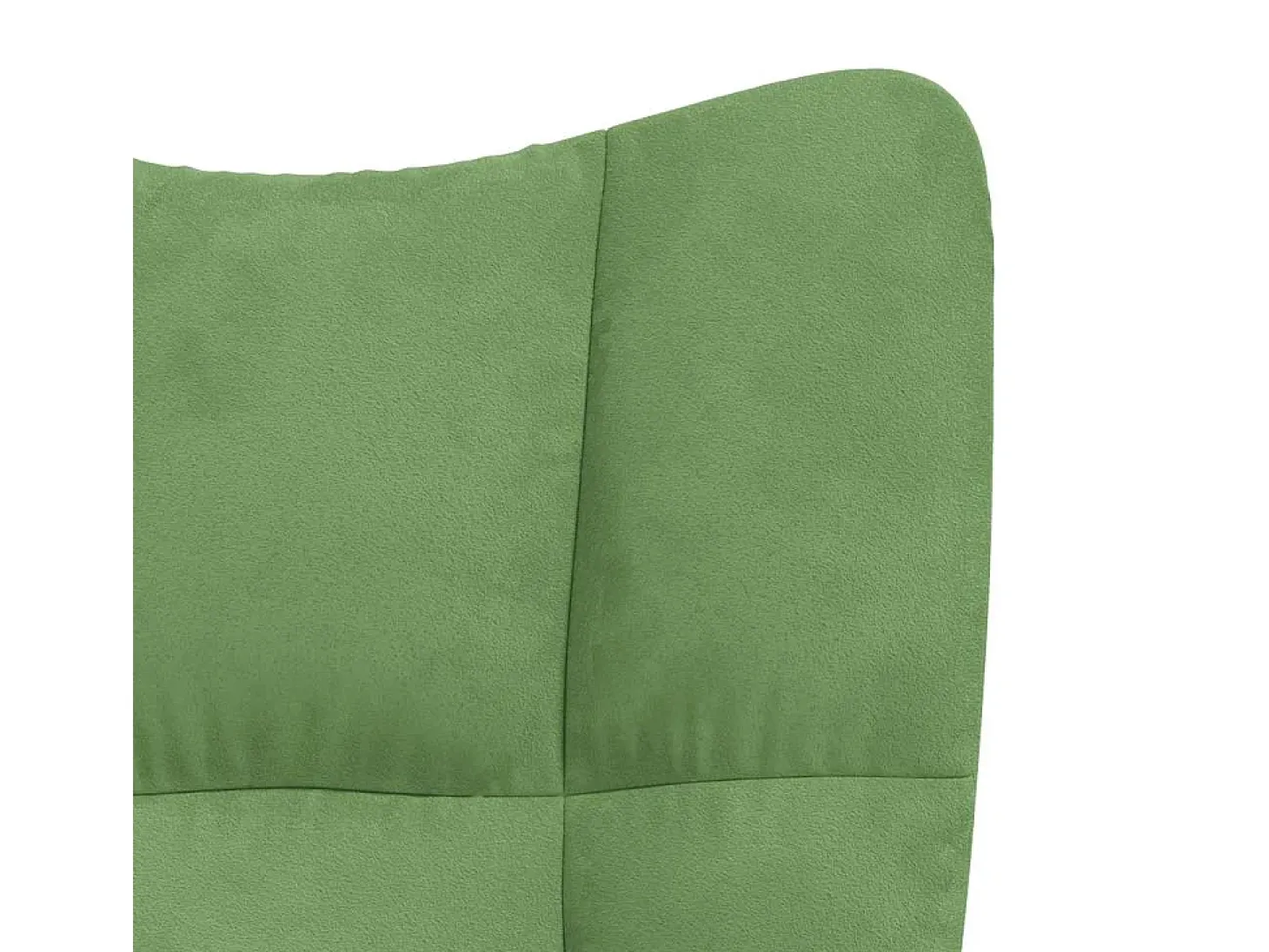Mecedora con reposapiés Terciopelo verde claro