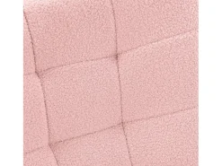 Mecedora de peluche de osito de peluche, sillón de lectura acolchado, respaldo a cuadros, color rosa